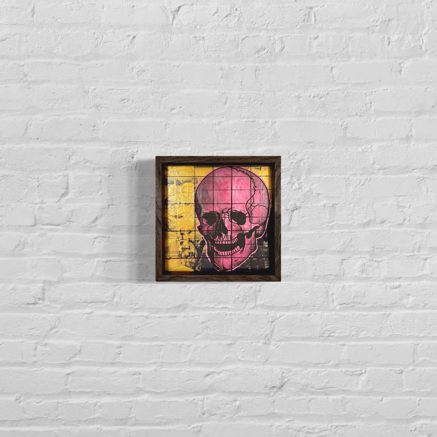 Bone Broke 10" x 10" in Handmade Oak Frame
