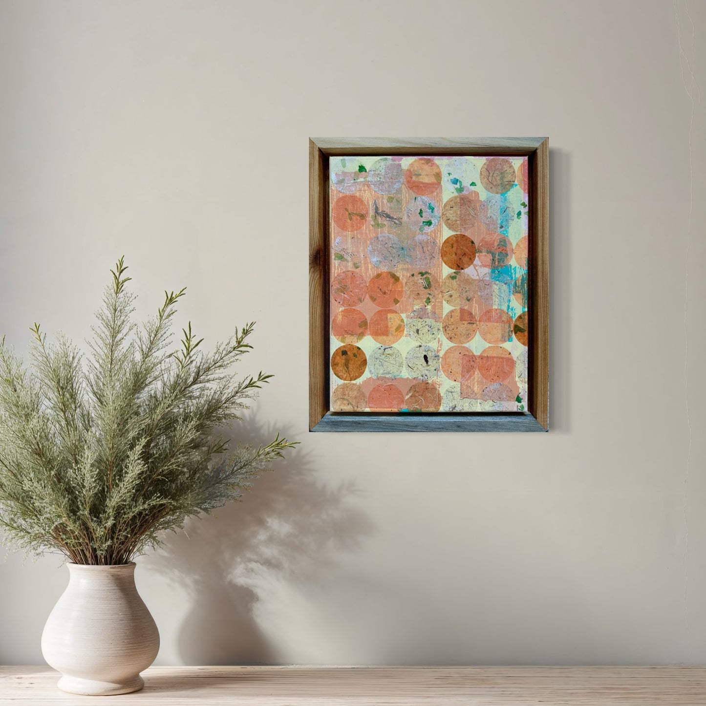 Circles in a Rectangle 11" x 14" // Framed: 13" x 16"