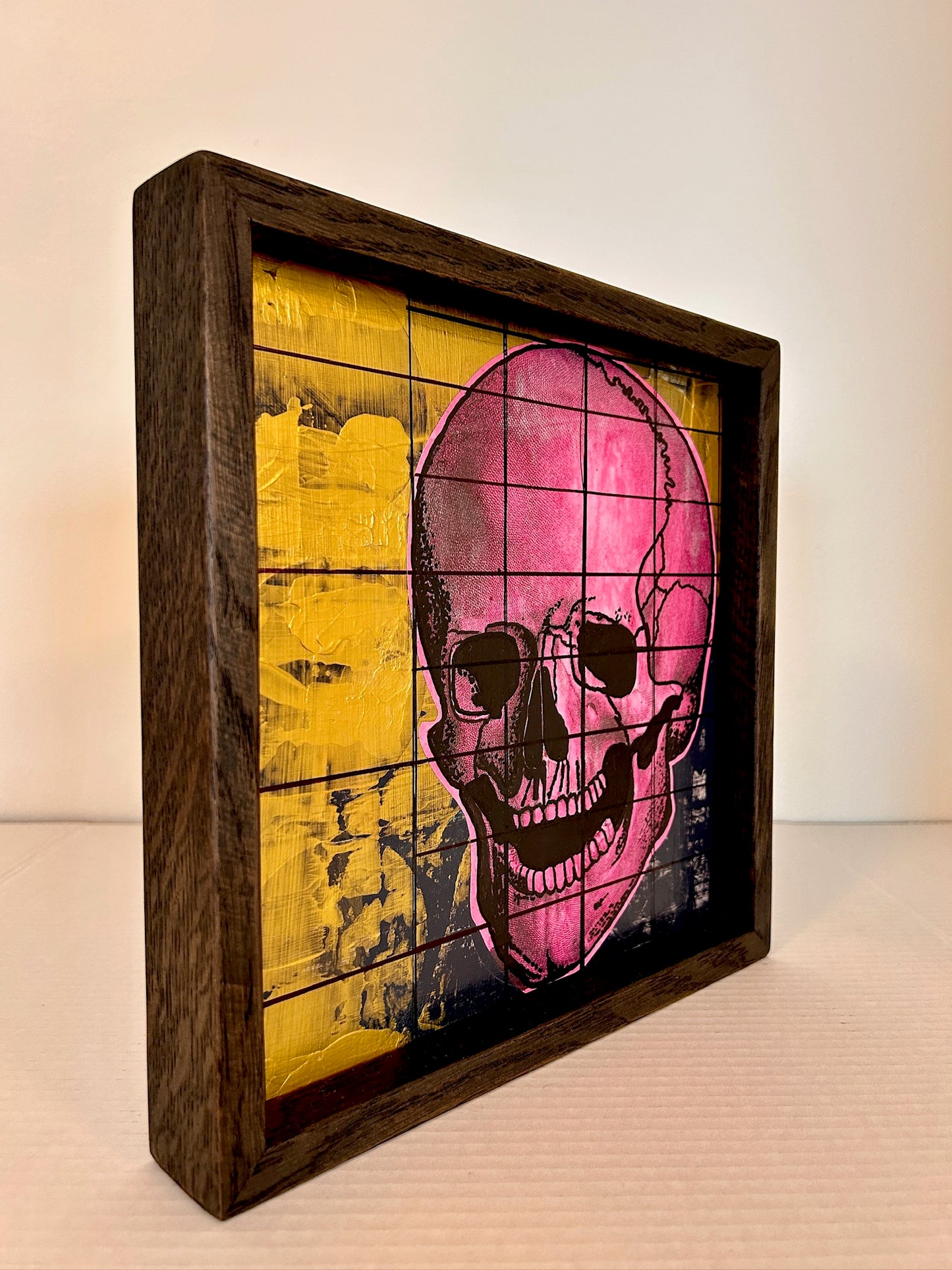 Bone Broke 10" x 10" in Handmade Oak Frame