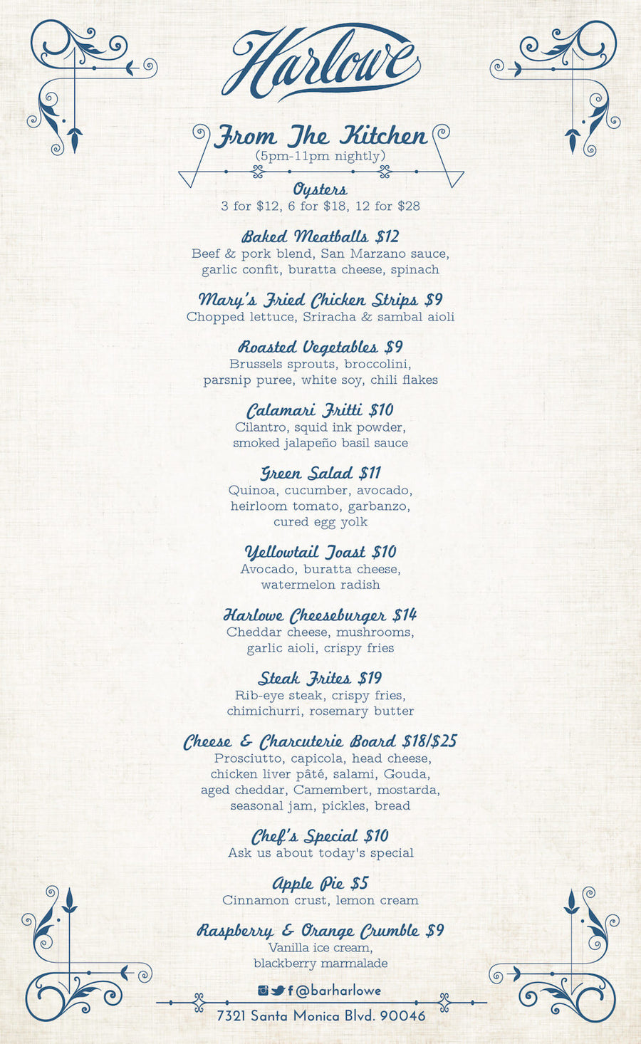 Menu design by Jenson Nelson, 4