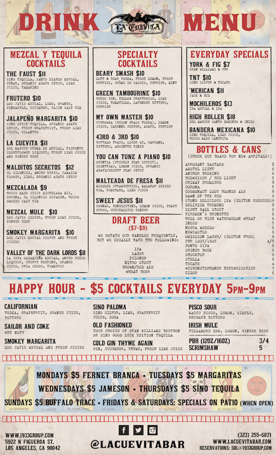 Menu design by Jenson Nelson, 9